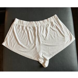 Polo ralph Women's Shorts white soft striped material embroidery logo size-XLG